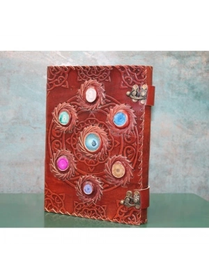 Taşlı Deri Defter Model 12