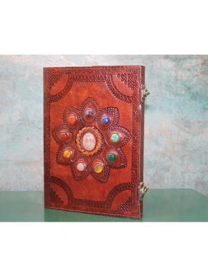 Taşlı Deri Defter Model 14