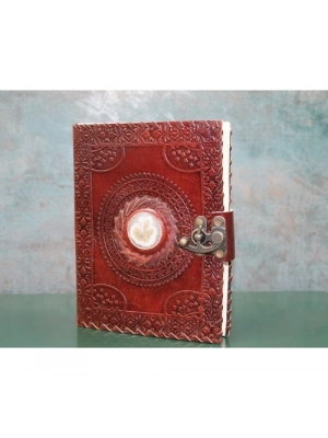 Taşlı Deri Defter Model 3