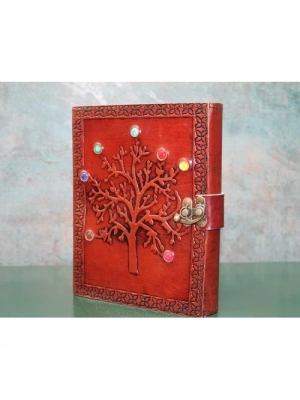 Taşlı Deri Defter Model 6