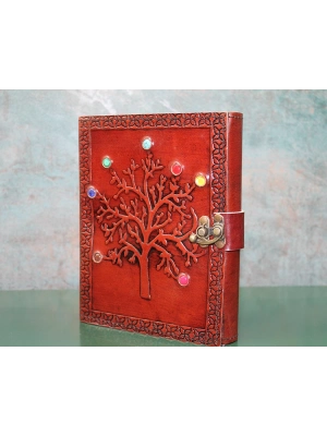 Taşlı Deri Defter Model 6