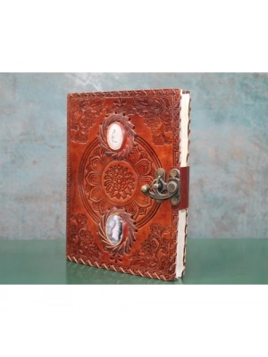 Taşlı Deri Defter Model 9