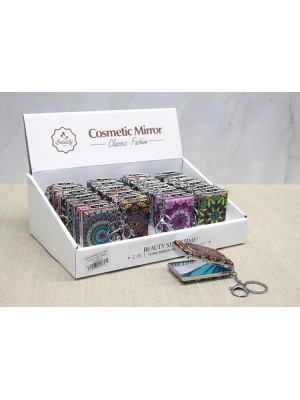 Taşlı El Aynası Anahtarlık Alk3768