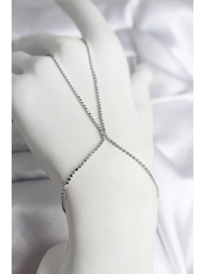 Taşlı El Aynası Anahtarlık Model 8