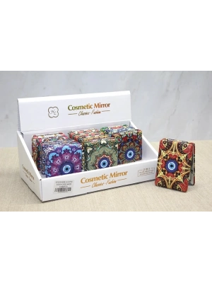 Taşlı El Aynası Dikdörtgen Kalın Alk3739