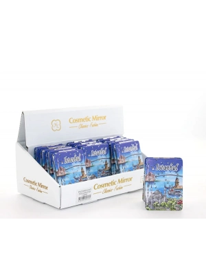 Taşlı İstanbul Tasarımı El Aynası İnce Model 7