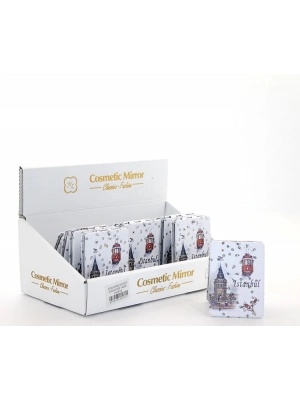 Taşlı İstanbul Tasarımı El Aynası İnce Model 9