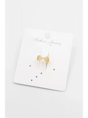 Taşlı Kıkırdak Küpe - Altın