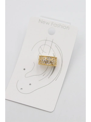 Taşlı Kıkırdak Küpe - Altın