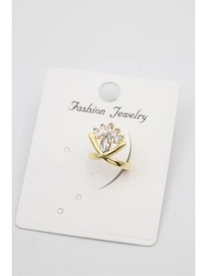 Taşlı Kıkırdak Küpe - Altın