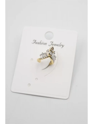 Taşlı Kıkırdak Küpe - Altın