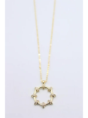 Taşlı Kolye - Altın