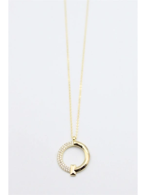 Taşlı Kolye - Altın