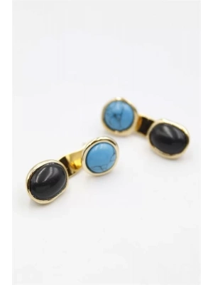 Taşlı Küpe - Altın