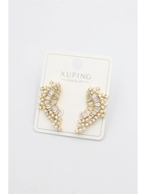 Taşlı Küpe - Altın