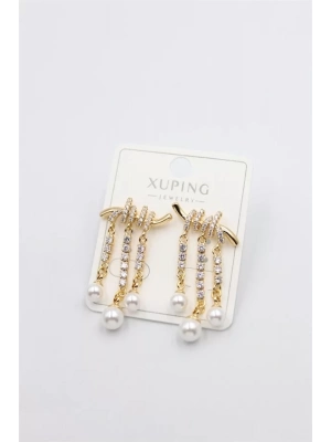 Taşlı Küpe - Altın