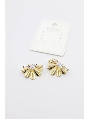 Taşlı Küpe - Altın