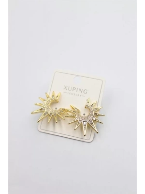 Taşlı Küpe - Altın