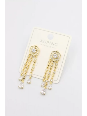 Taşlı Küpe - Altın