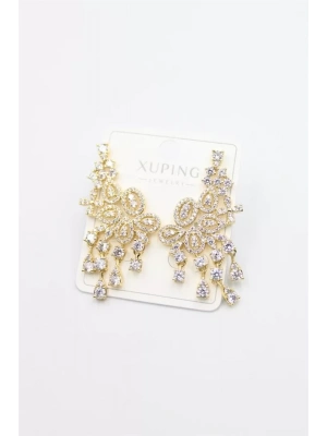 Taşlı Küpe - Altın