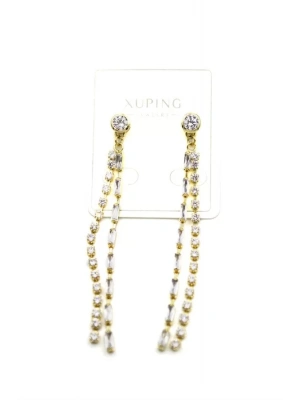 Taşlı Küpe - Altın