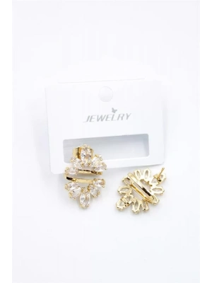 Taşlı Küpe - Altın