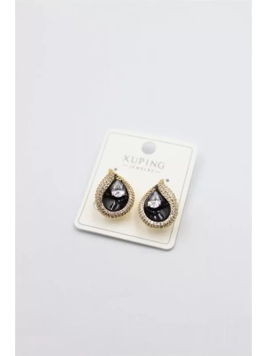 Taşlı Küpe - Altın