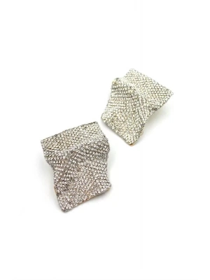 Taşlı Küpe - Beyaz