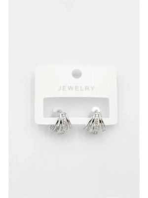 Taşlı Küpe - Gümüş