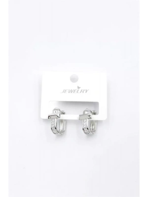 Taşlı Küpe - Gümüş