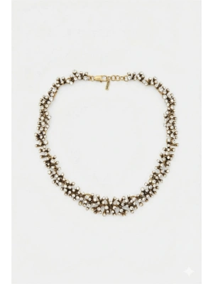 Taşlı Mercan Kolye - Altın