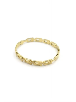 Taşlı Tf Bilezik - Altın