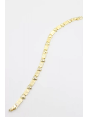 Taşlı Vip Bileklik - Altın