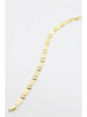 Taşlı Vip Bileklik - Altın