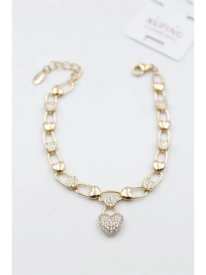 Taşlı Vip Bileklik - Rose