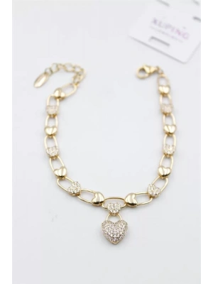 Taşlı Vip Bileklik - Rose