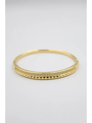 Taşlı Vip Bilezik - Altın