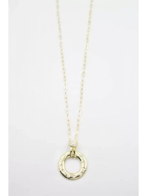 Taşlı Vip Kolye - Altın