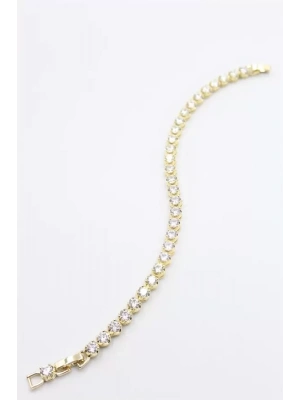 Taşlı Xuping Bileklik - Altın