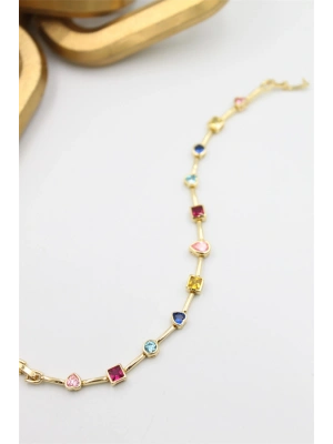 Taşlı Xuping Bileklik - Altın