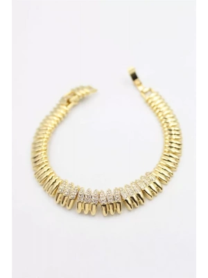 Taşlı Xuping Bileklik - Altın