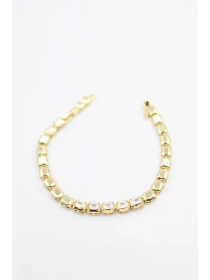 Taşlı Xuping Bileklik - Altın