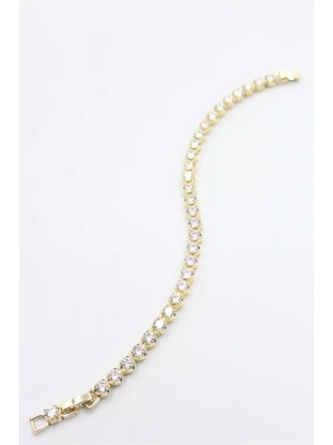 Taşlı Xuping Bileklik - Altın