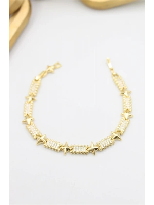 Taşlı Xuping Bileklik - Altın