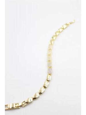 Taşlı Xuping Bileklik - Altın