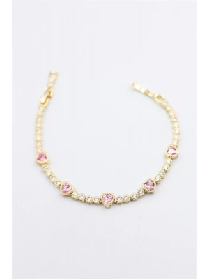 Taşlı Xuping Bileklik - Altın