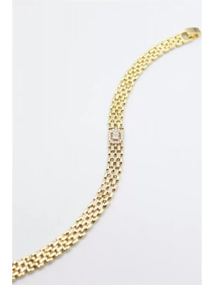 Taşlı Xuping Bileklik - Altın
