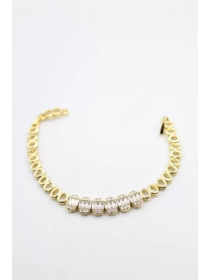 Taşlı Xuping Bileklik - Altın