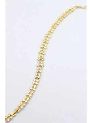 Taşlı Xuping Bileklik - Altın