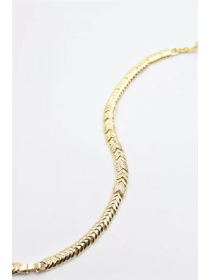 Taşlı Xuping Bileklik - Altın